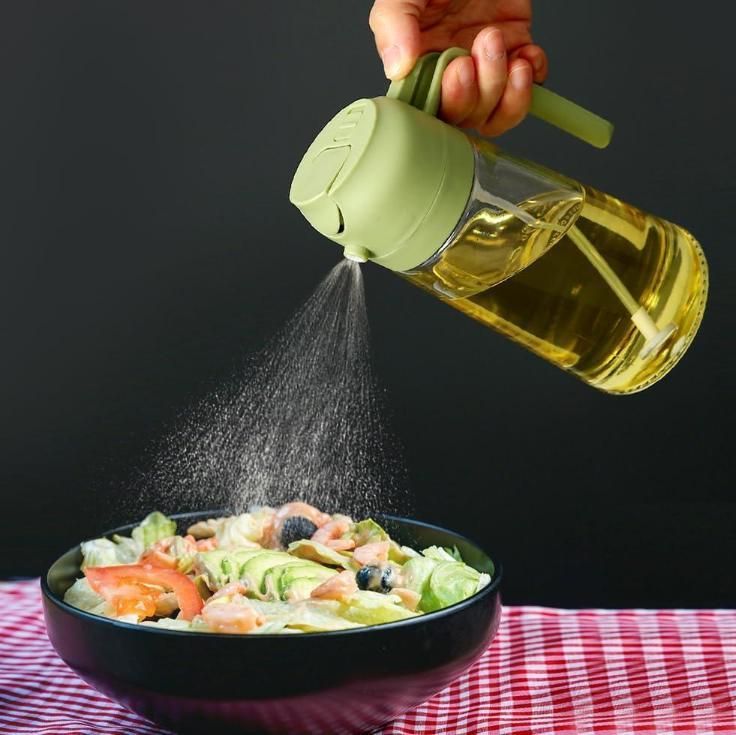 The Smart 2-in-1 Oil Dispenser: Spray or Pour with No Mess!